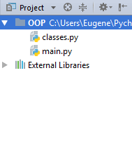 Визначення класів Python в модулях та підключення